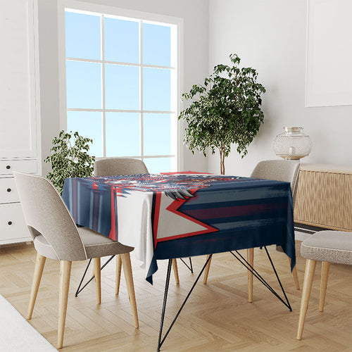 Personalised Sydney Roosters City Of Rugby Tablecloth Sydney City Skyline Illustration Dynamic Sport Fan