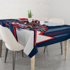 Personalised Sydney Roosters City Of Rugby Tablecloth Sydney City Skyline Illustration Dynamic Sport Fan