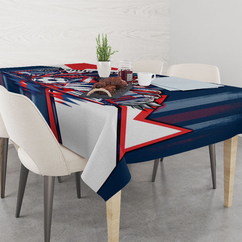 Personalised Sydney Roosters City Of Rugby Tablecloth Sydney City Skyline Illustration Dynamic Sport Fan