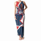 Personalised Sydney Roosters City Of Rugby Tank Maxi Dress Sydney City Skyline Illustration Dynamic Sport Fan