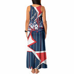 Personalised Sydney Roosters City Of Rugby Tank Maxi Dress Sydney City Skyline Illustration Dynamic Sport Fan