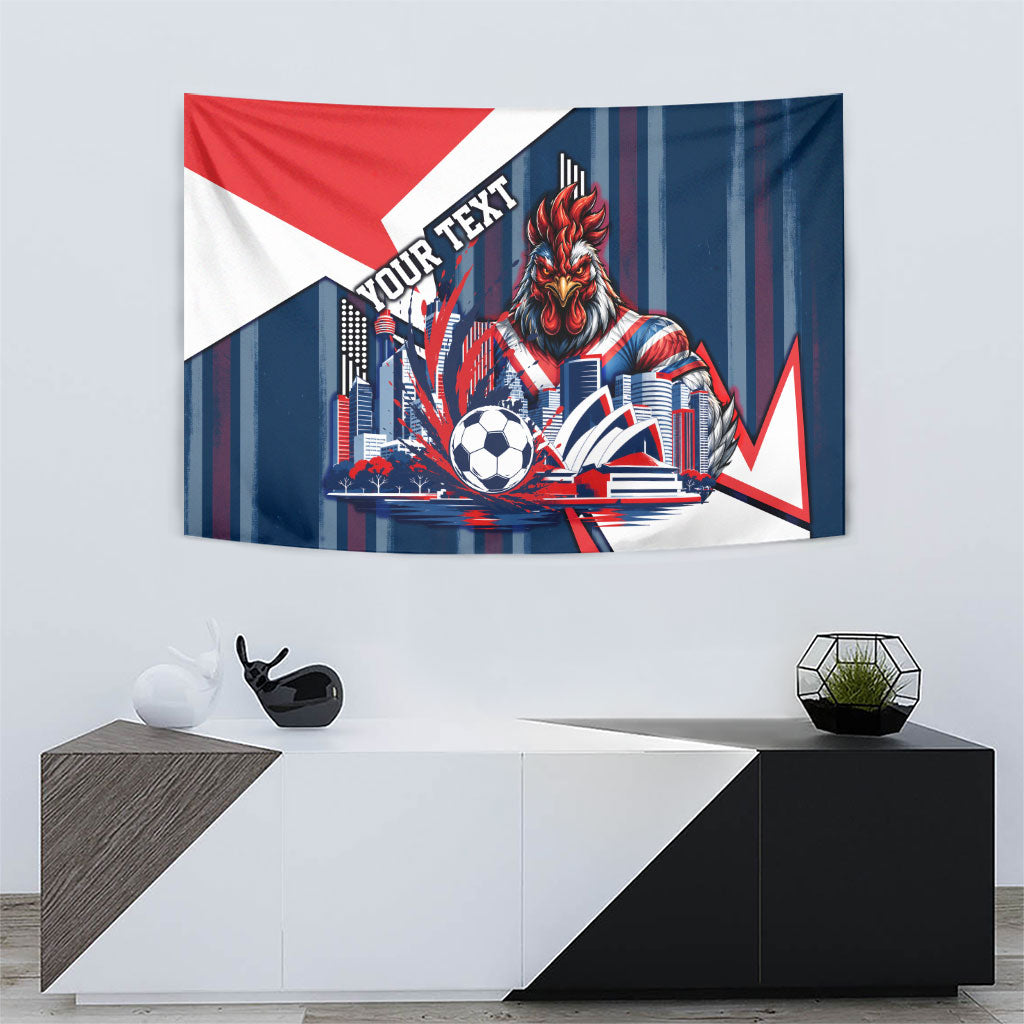 Personalised Sydney Roosters City Of Rugby Tapestry Sydney City Skyline Illustration Dynamic Sport Fan