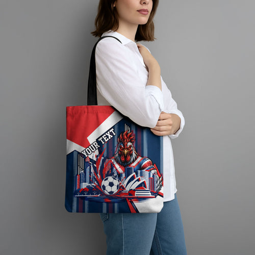 Personalised Sydney Roosters City Of Rugby Tote Bag Sydney City Skyline Illustration Dynamic Sport Fan