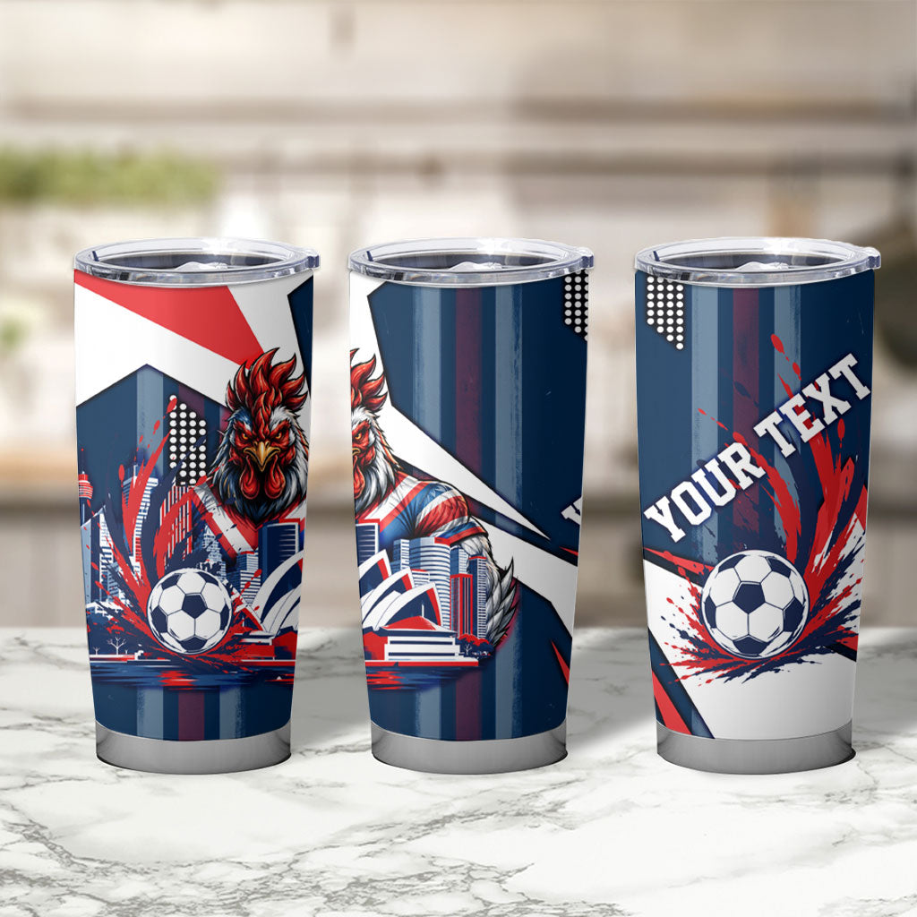 Personalised Sydney Roosters City Of Rugby Tumbler Cup Sydney City Skyline Illustration Dynamic Sport Fan