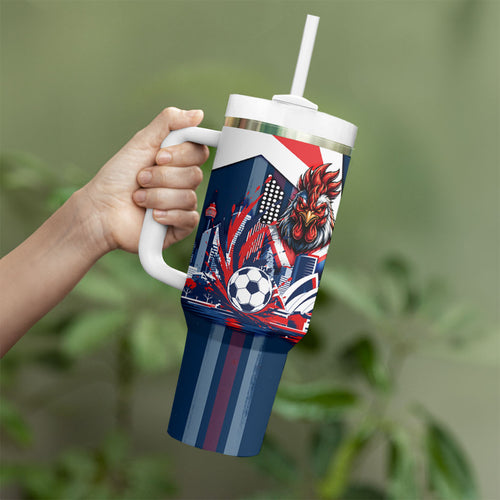 Personalised Sydney Roosters City Of Rugby Tumbler With Handle Sydney City Skyline Illustration Dynamic Sport Fan