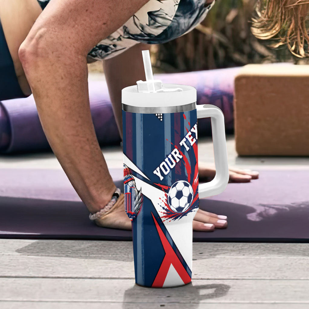 Personalised Sydney Roosters City Of Rugby Tumbler With Handle Sydney City Skyline Illustration Dynamic Sport Fan