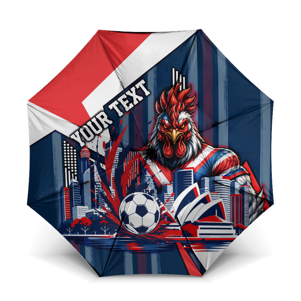 Personalised Sydney Roosters City Of Rugby Umbrella Sydney City Skyline Illustration Dynamic Sport Fan