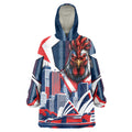 Personalised Sydney Roosters City Of Rugby Wearable Blanket Hoodie Sydney City Skyline Illustration Dynamic Sport Fan