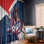 Personalised Sydney Roosters City Of Rugby Window Curtain Sydney City Skyline Illustration Dynamic Sport Fan
