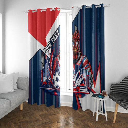 Personalised Sydney Roosters City Of Rugby Window Curtain Sydney City Skyline Illustration Dynamic Sport Fan