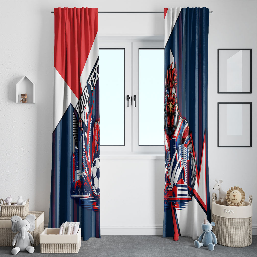 Personalised Sydney Roosters City Of Rugby Window Curtain Sydney City Skyline Illustration Dynamic Sport Fan