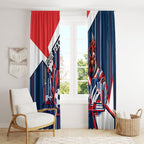 Personalised Sydney Roosters City Of Rugby Window Curtain Sydney City Skyline Illustration Dynamic Sport Fan