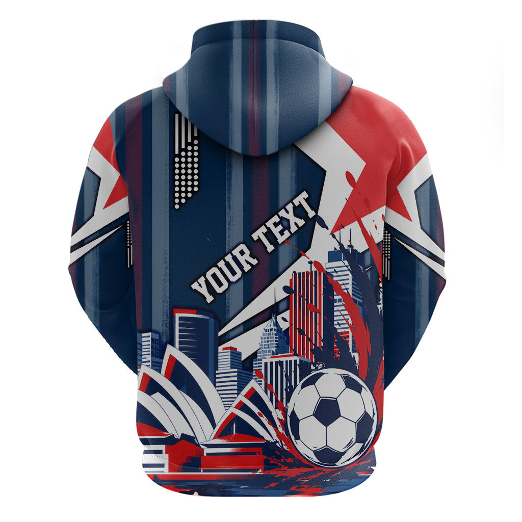 Personalised Sydney Roosters City Of Rugby Zip Hoodie Sydney City Skyline Illustration Dynamic Sport Fan