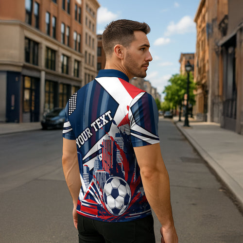 Personalised Sydney Roosters City Of Rugby Zipper Polo Shirt Sydney City Skyline Illustration Dynamic Sport Fan