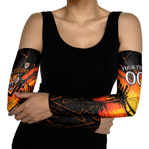 Personalised Wests Tigers City Of Rugby Arm Sleeves Sydney City Skyline Illustration Sport Fan