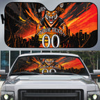 Personalised Wests Tigers City Of Rugby Auto Sun Shade Sydney City Skyline Illustration Sport Fan