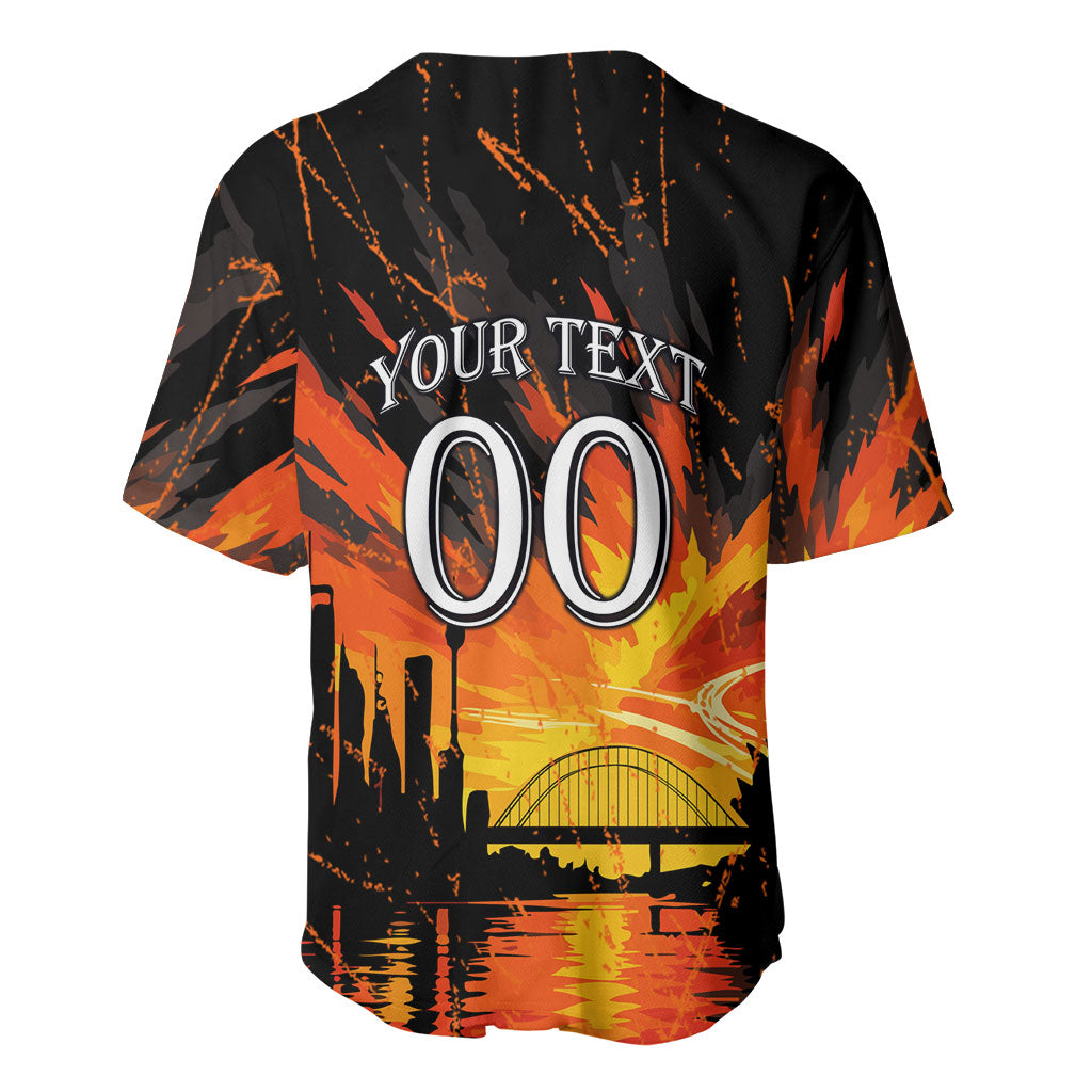Personalised Wests Tigers City Of Rugby Baseball Jersey Sydney City Skyline Illustration Sport Fan