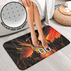 Personalised Wests Tigers City Of Rugby Bathroom Set Sydney City Skyline Illustration Sport Fan