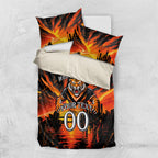 Personalised Wests Tigers City Of Rugby Bedding Set Sydney City Skyline Illustration Sport Fan