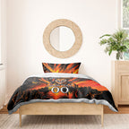 Personalised Wests Tigers City Of Rugby Bedding Set Sydney City Skyline Illustration Sport Fan