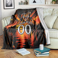 Personalised Wests Tigers City Of Rugby Blanket Sydney City Skyline Illustration Sport Fan