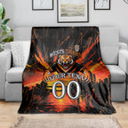 Personalised Wests Tigers City Of Rugby Blanket Sydney City Skyline Illustration Sport Fan