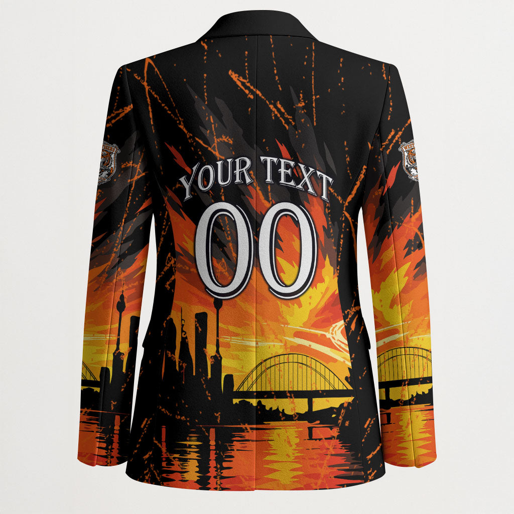 Personalised Wests Tigers City Of Rugby Blazer Sydney City Skyline Illustration Sport Fan