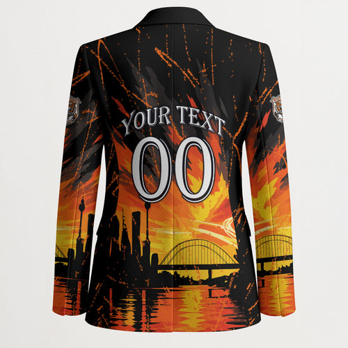 Personalised Wests Tigers City Of Rugby Blazer Sydney City Skyline Illustration Sport Fan