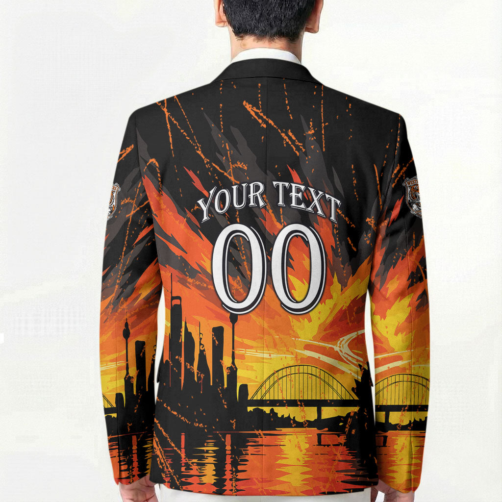 Personalised Wests Tigers City Of Rugby Blazer Sydney City Skyline Illustration Sport Fan