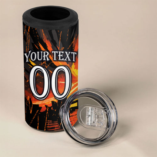 Personalised Wests Tigers City Of Rugby 4 in 1 Can Cooler Tumbler Sydney City Skyline Illustration Sport Fan