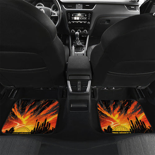 Personalised Wests Tigers City Of Rugby Car Mats Sydney City Skyline Illustration Sport Fan