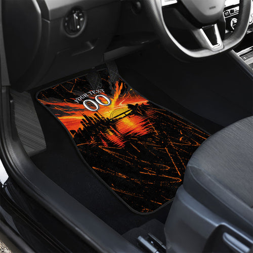 Personalised Wests Tigers City Of Rugby Car Mats Sydney City Skyline Illustration Sport Fan