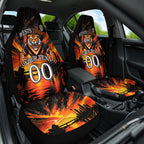 Personalised Wests Tigers City Of Rugby Car Seat Cover Sydney City Skyline Illustration Sport Fan