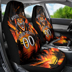 Personalised Wests Tigers City Of Rugby Car Seat Cover Sydney City Skyline Illustration Sport Fan