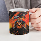 Personalised Wests Tigers City Of Rugby Ceramic Mug Sydney City Skyline Illustration Sport Fan
