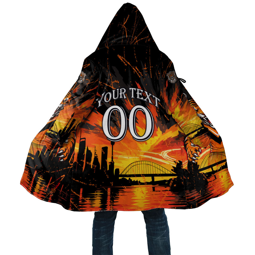 Personalised Wests Tigers City Of Rugby Cloak Sydney City Skyline Illustration Sport Fan