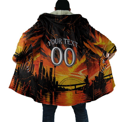Personalised Wests Tigers City Of Rugby Cloak Sydney City Skyline Illustration Sport Fan