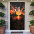 Personalised Wests Tigers City Of Rugby Door Cover Sydney City Skyline Illustration Sport Fan