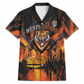 Personalised Wests Tigers City Of Rugby Hawaiian Shirt Sydney City Skyline Illustration Sport Fan