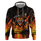 Personalised Wests Tigers City Of Rugby Hoodie Sydney City Skyline Illustration Sport Fan