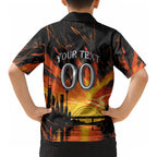 Personalised Wests Tigers City Of Rugby Kid Hawaiian Shirt Sydney City Skyline Illustration Sport Fan