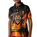 Personalised Wests Tigers City Of Rugby Kid Polo Shirt Sydney City Skyline Illustration Sport Fan