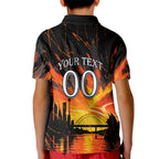 Personalised Wests Tigers City Of Rugby Kid Polo Shirt Sydney City Skyline Illustration Sport Fan