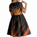 Personalised Wests Tigers City Of Rugby Kid Short Sleeve Dress Sydney City Skyline Illustration Sport Fan
