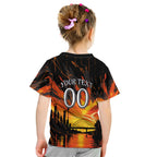Personalised Wests Tigers City Of Rugby Kid T Shirt Sydney City Skyline Illustration Sport Fan
