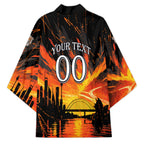 Personalised Wests Tigers City Of Rugby Kimono Sydney City Skyline Illustration Sport Fan