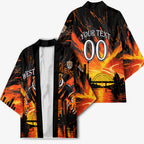 Personalised Wests Tigers City Of Rugby Kimono Sydney City Skyline Illustration Sport Fan