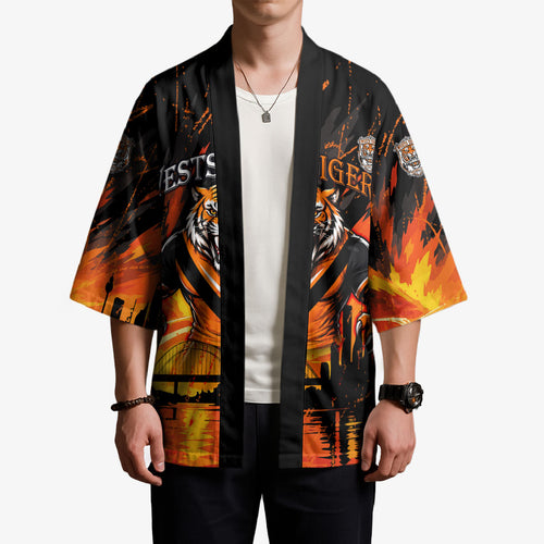 Personalised Wests Tigers City Of Rugby Kimono Sydney City Skyline Illustration Sport Fan