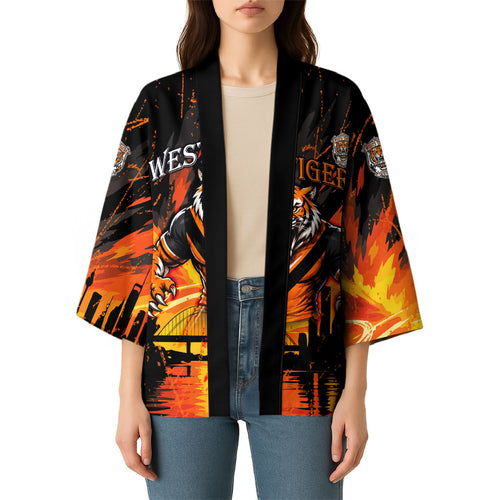Personalised Wests Tigers City Of Rugby Kimono Sydney City Skyline Illustration Sport Fan