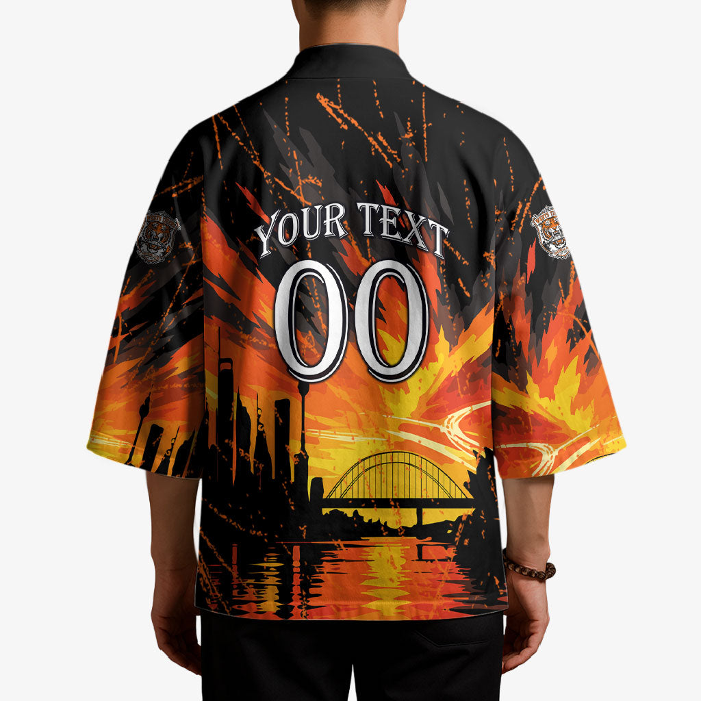 Personalised Wests Tigers City Of Rugby Kimono Sydney City Skyline Illustration Sport Fan